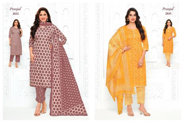 Pranjul Priyanka Vol 20 	Pure Cotton Dress Material